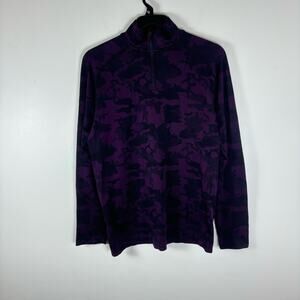 UNRL 1/4 Zip Pullover Sweatshirt Mens M Camouflage Minnesota Golf Performance